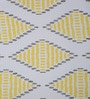Yellow Geometric Polyester 5ft Semisheer Eyelet (Set Of 2)