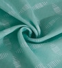 Green Geometric Polyester 5ft Semisheer Eyelet (Set Of 2)