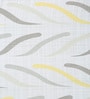Yellow Abstract Polyester 5ft Semisheer Eyelet (Set Of 2)