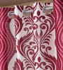 Pink Abstract Polyester 7ft Semisheer Eyelet (Set Of 2)