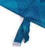 Blue Abstract Polyester 7ft Semisheer Eyelet (Set Of 2)