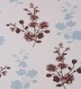 Brown Floral Polyester 7ft Semisheer Eyelet (Set Of 2)