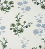 Green Floral Polyester 7ft Semisheer Eyelet (Set Of 2)