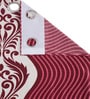 Pink Abstract Polyester 7ft Semisheer Eyelet (Set Of 2)