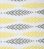 Yellow Abstract Polyester 7ft Semisheer Eyelet (Set Of 2)