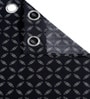 Black Geometric Polyester 9ft Semisheer Eyelet (Set Of 2)