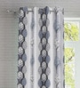Multicolor Abstract Polyester 9ft Semisheer Eyelet (Set Of 2)
