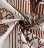 Brown Abstract Polyester 9ft Semisheer Eyelet (Set Of 2)