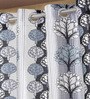 Multicolor Abstract Polyester 9ft Semisheer Eyelet (Set Of 2)