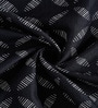 Black Geometric Polyester 9ft Semisheer Eyelet (Set Of 2)