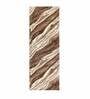 Brown Abstract Polyester AntiSkid Bathmat