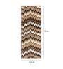 Brown Zig Zag Polyester AntiSkid Bathmat