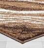 Brown Abstract Polyester AntiSkid Bathmat