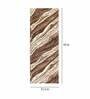 Brown Abstract Polyester AntiSkid Bathmat