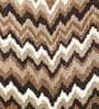 Brown Zig Zag Polyester AntiSkid Bathmat