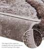 Brown Abstract Polypropylene 11 ft x 8 ft Machine Made Carpet