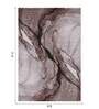 Brown Abstract Polypropylene 11 ft x 8 ft Machine Made Carpet