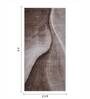 Brown Abstract Polypropylene 5 ft x 2.5 ft Machine Made Runner