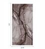 Brown Abstract Polypropylene 5 ft x 2.5 ft Machine Made Runner