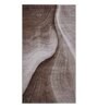 Brown Abstract Polypropylene 5 ft x 2 ft Machine Made Runner