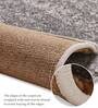 Brown Abstract Polypropylene 5 ft x 2 ft Machine Made Runner