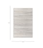 Grey Abstract Polypropylene 5 Ft X 7 Ft Machine Made Carpet