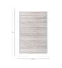 Brown Abstract Polypropylene 5 ft X 7 ft Machine Made Carpet