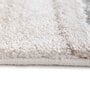 Grey Abstract Polypropylene 5 Ft X 7 Ft Machine Made Carpet