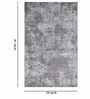 Brown Abstract Polypropylene 5 ft x 7 ft Machine Made Carpet