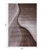 Brown Abstract Polypropylene 6 ft x 4 ft Machine Made Carpet