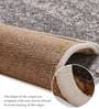 Brown Abstract Polypropylene 6 ft x 4 ft Machine Made Carpet