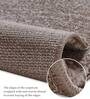 Brown Abstract Polypropylene 6 ft x 4 ft Machine Made Carpet