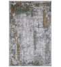 Brown Abstract Polypropylene 6 ft x 9 ft Machine Made Runner
