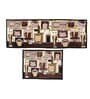 Brown Abstract Velvet Antiskid Machine Made Floor Runner and Door Mat Combo