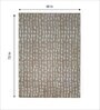 Brown Abstract Wool 4 ft x 6 ft Hand Tufted Carpet