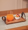 Brown Acacia Wood Serivng Tray