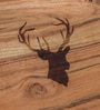 Brown Acacia Wood Serving Platter with Laser Etching