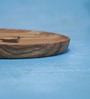 Brown Acacia Wood Serving Platter with Laser Etching