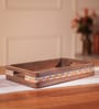Brown Acacia Wood Serving Tray
