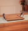 Brown Acacia Wood Serving Tray