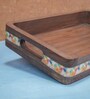 Brown Acacia Wood Serving Tray