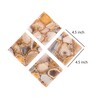 Brown Agate Square Coasters
