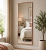 Brown Aluminium Frame Full Length Mirror