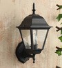 Kyra Black Metal Outdoor Wall Light