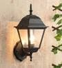 Kyra Black Metal Outdoor Wall Light