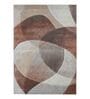 Brown and Beige Abstract Polypropylene 11 ft x 8 ft Machine Made Carpet