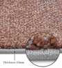 Brown and Beige Abstract Polypropylene 11 ft x 8 ft Machine Made Carpet