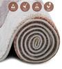 Brown and Beige Abstract Polypropylene 11 ft x 8 ft Machine Made Carpet