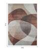 Brown and Beige Abstract Polypropylene 11 ft x 8 ft Machine Made Carpet