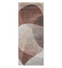 Brown and Beige Abstract Polypropylene 5 ft x 2.5 ft Machine Made Runner